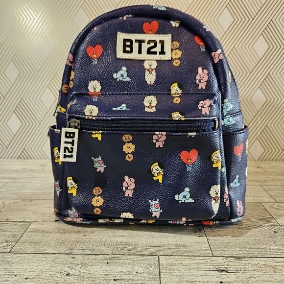 bt21 Handbags - BTS BT21 All Over Print Mini Backpack K-Pop